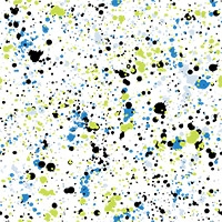 R - Cool Splatter - White