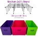 Medium 2x3.5 grids C&C Guinea Pig Cage Stand with bins shown