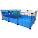 Starter kit for C&C Cages - Cagetopia small, blue with black grids