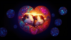 Celestial Affection wallpaper art on Cagetopia