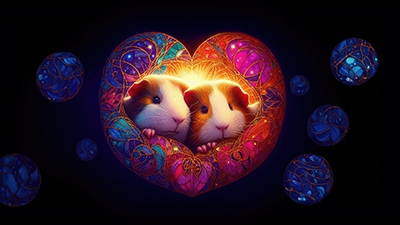 Celestial Affection wallpaper art on Cagetopia