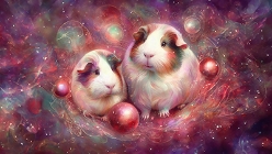 Cosmic Noel arty wallpaper for Cagetopia