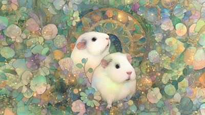 Enchanted Garden Piggy Art