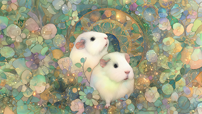 Enchanted Garden Piggy Art
