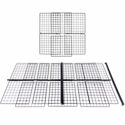 Grid cover for Jumbo (2x6 grid) C&C Cage with a Wide (2x2 grid) loft for guinea pigs by Cagetopia