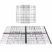 Grid cover for Jumbo (2x6 grid) C&C Cage with a Wide (2x2 grid) loft for guinea pigs by Cagetopia