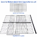 Medium Cover for a 2x3.5 Grid size C&C guinea pig cage with text
