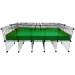 Flip-Fold Cover on an XL 2x5 Grid C&C Guinea Pig Cage on a Stand shown in Green, by Cagetopia