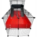 Grid Cover for XL 2x5 grid deluxe cage with wide 2x2 loft by Cagetopia