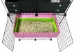 Top Down view of End Wall French Door assembly for Guinea Pig Cages