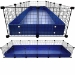 Jumbo 2x6 grids C&C Guinea Pig Cage by Cagetopia in Navy Coro