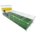 Jumbo 2x6 Cagetopia C&C Cage with Narrow Loft, covered, closed