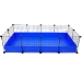 Large 2x4 Grid C&C Guinea Pig Cage Long View by Cagetopia