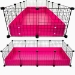 Large 2x4 grids C&C Guinea Pig Cage by Cagetopia in Lemon Yellow Coroplast