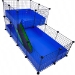 Large 2x4 Grid C&C Guinea Pig Cage with a 2x2 Wide Loft by Cagetopia