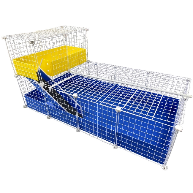Cagetopia Large C&C cage with a Narrow Loft Covered