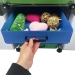 Mini cubby bins with one drawer open