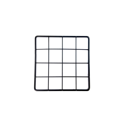 Mini Grid Black, 4 holes x 4 holes, 6 3/8" x 6 3/8"