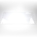 Half-height Acrylic Pig-a-Boo Window shown on White Coro for Guinea Pig Cage by Cagetopia