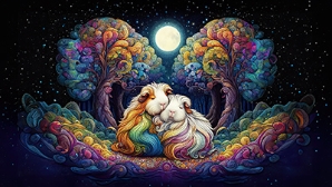 Cuddling Under a Full Moon