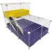 Cagetopia Small 2x3 Grid C&C cage with narrow loft, shown closed
