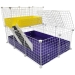 Cagetopia Small 2x3 Grid C&C cage with narrow loft, partially open