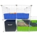 Wide Loft Loop (double ramp) for Cagetopia C&C Cages, shown with a bin