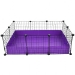 Small 2x3 grids C&C Guinea Pig Cage by Cagetopia in Violet