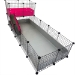 XL 2x5 Grid C&C Guinea Pig Cage Habitat by Cagetopia in Gray Base and Lemon Yellow Narrow Loft