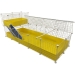 Cagetopia XL with a Narrow Loft Covered C&C Guinea Pig Cage, propped open