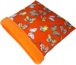 Butterflies on Orange Sleep Sack