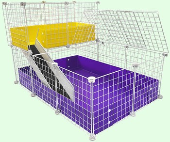 Small 2x3 Deluxe 2-level C&C Cage by Cagetopia