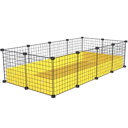Large 2x4 Grid C&C Guinea Pig Cage large, guinea pig cage, C&C cage, modular cage, 2x4